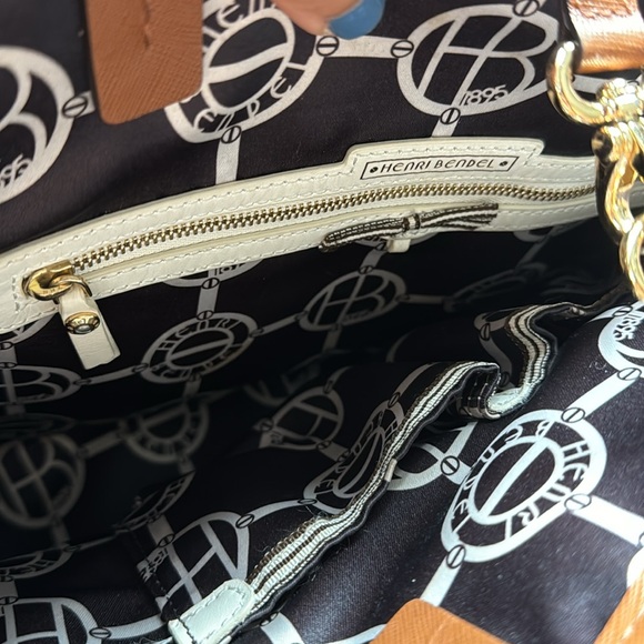 LIKE NEW HENRI BENDEL brown/tan leather tote - Picture 8 of 14